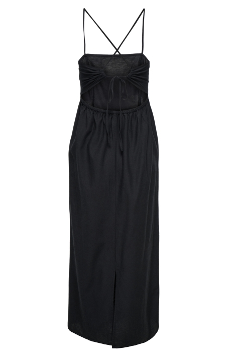 Only onljakiri linen strap midi dress wv